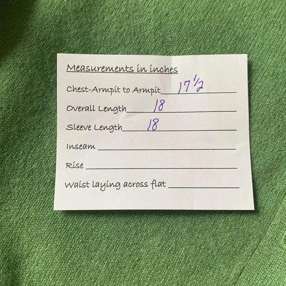 Lord and Taylor Two Ply 100% Cashmere Cardigan- Green - Picture 6 of 6